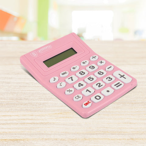 Calculadora de escritorio Studenz color Rosa