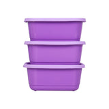 Juego de 3 Herméticos color Lila 750ml