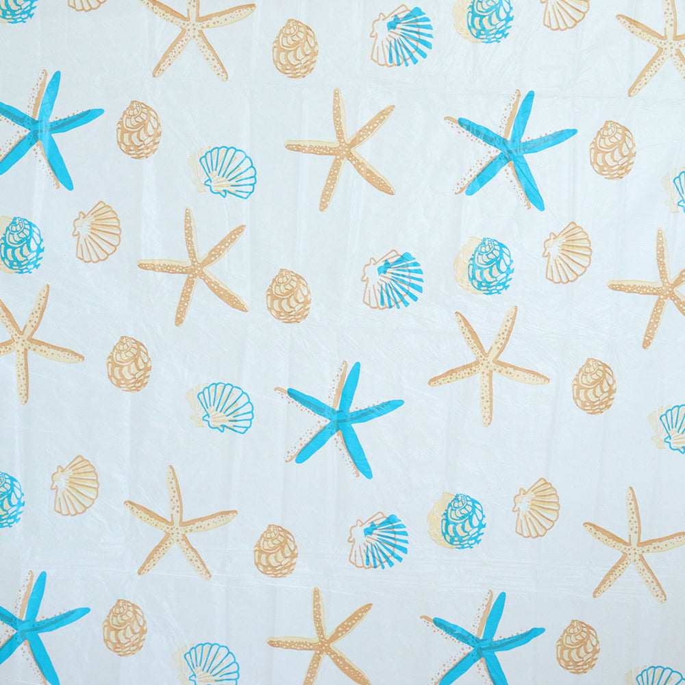 Cortina de Baño Decorada 1.8 m x 1.6 m