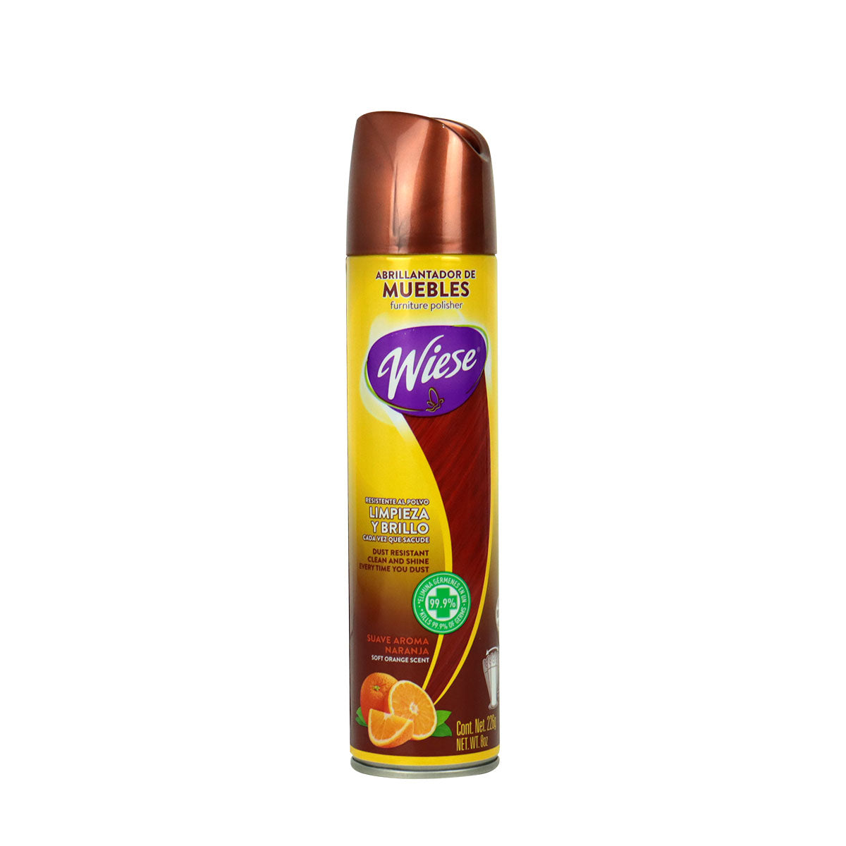 Wiese Abrillantador de Muebles Suave Aroma Naranja 226g