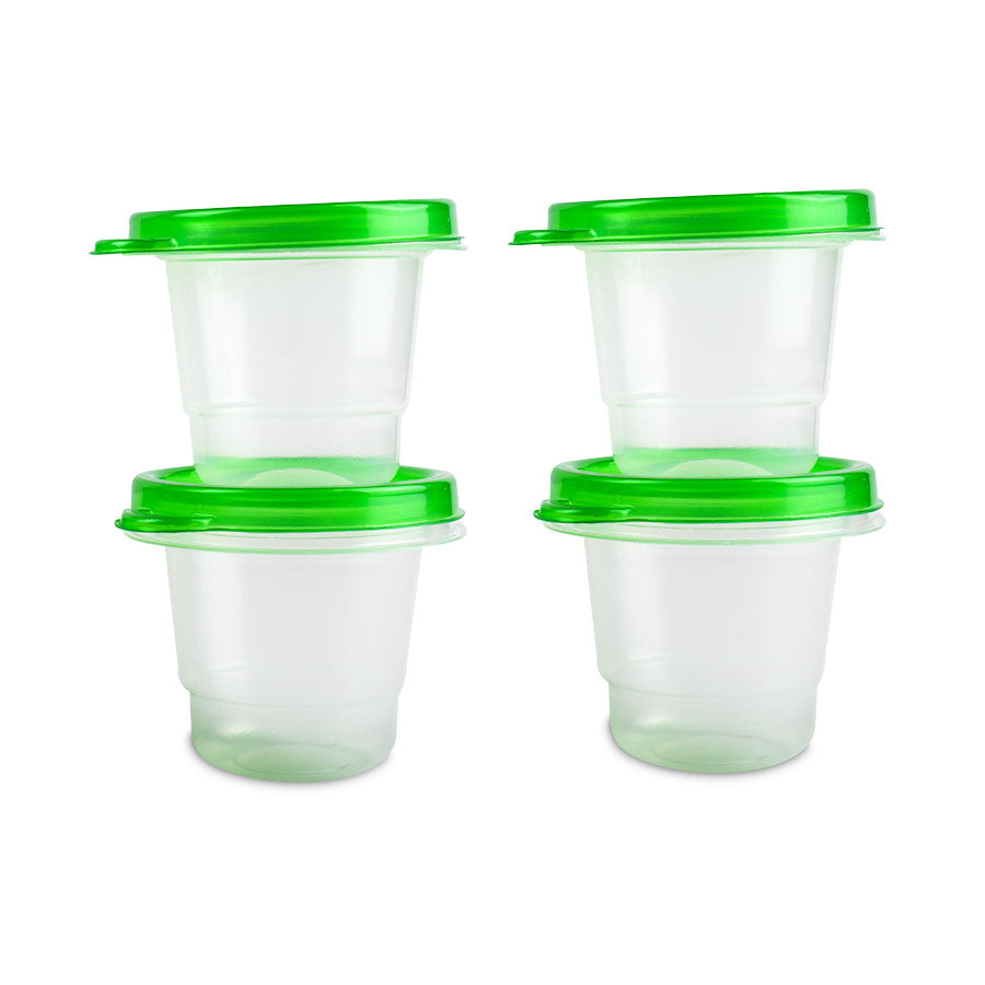 Micro Contenedor Color Verde 4pzas 150ml