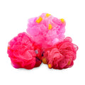 Borla para Baño color Rosa con Jabón y Esponja