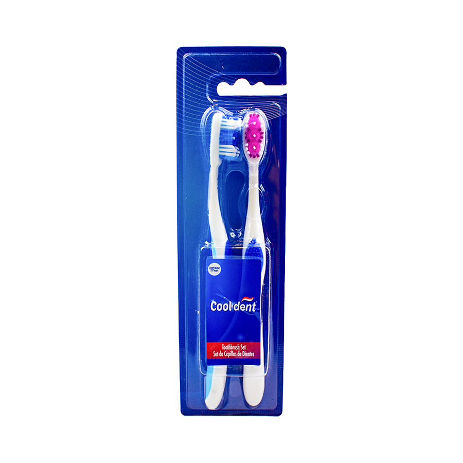 Cooldent Set de 2 Cepillos Dentales