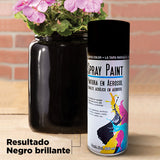 Wow! 3 x 2 Pintura en Aerosol Color Negro Brillante 400ml.