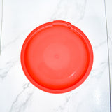 Contenedor Circular Tapa en Rosquilla Roja 1L