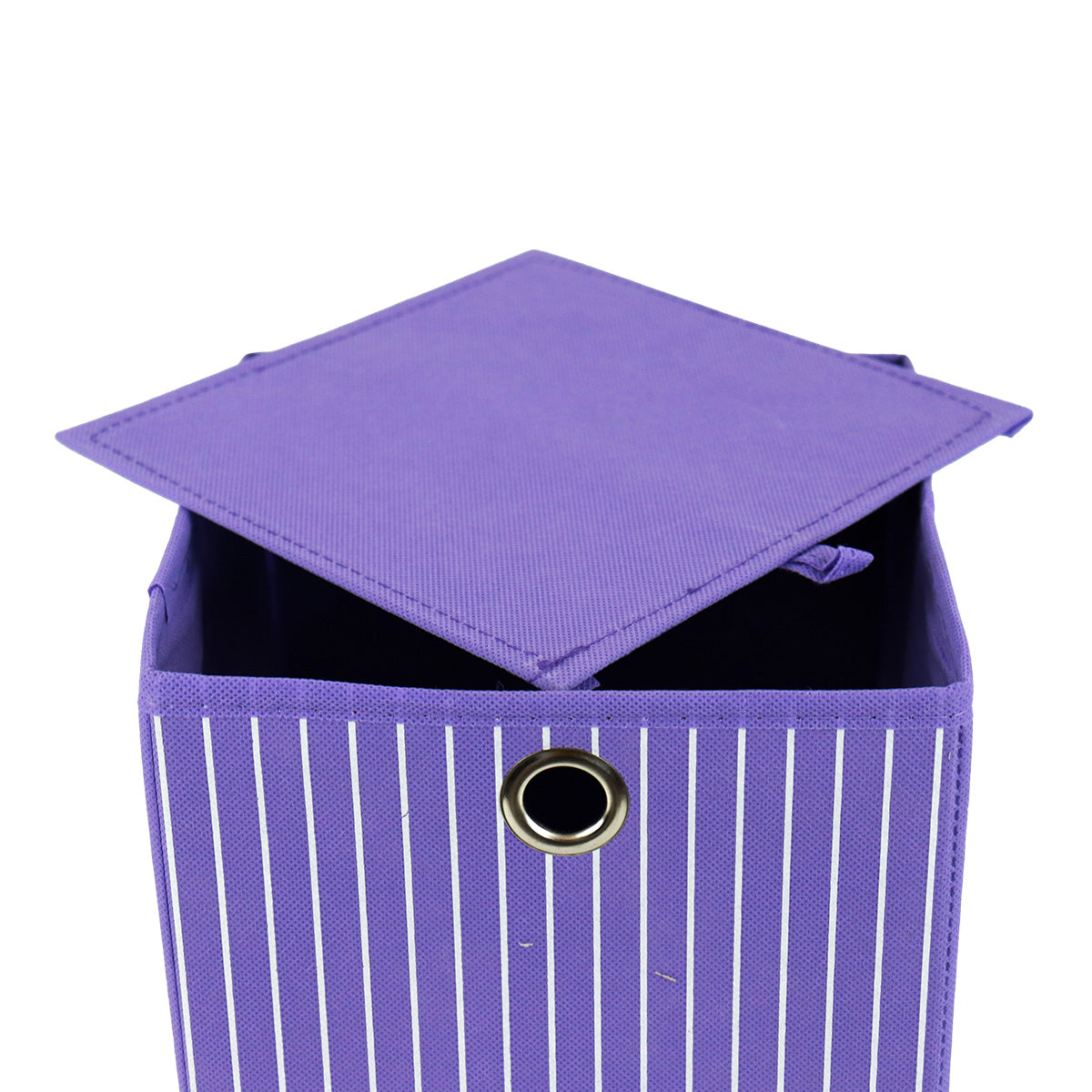 Caja Cuadrada para Almacenamiento, Organizador Non Woven Morado