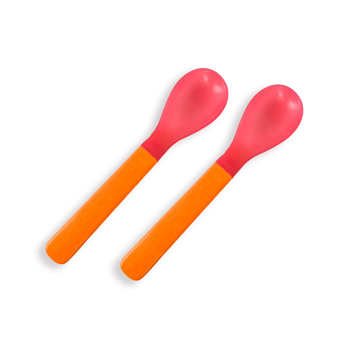 Set de Cucharas para Bebé mango color Naranja