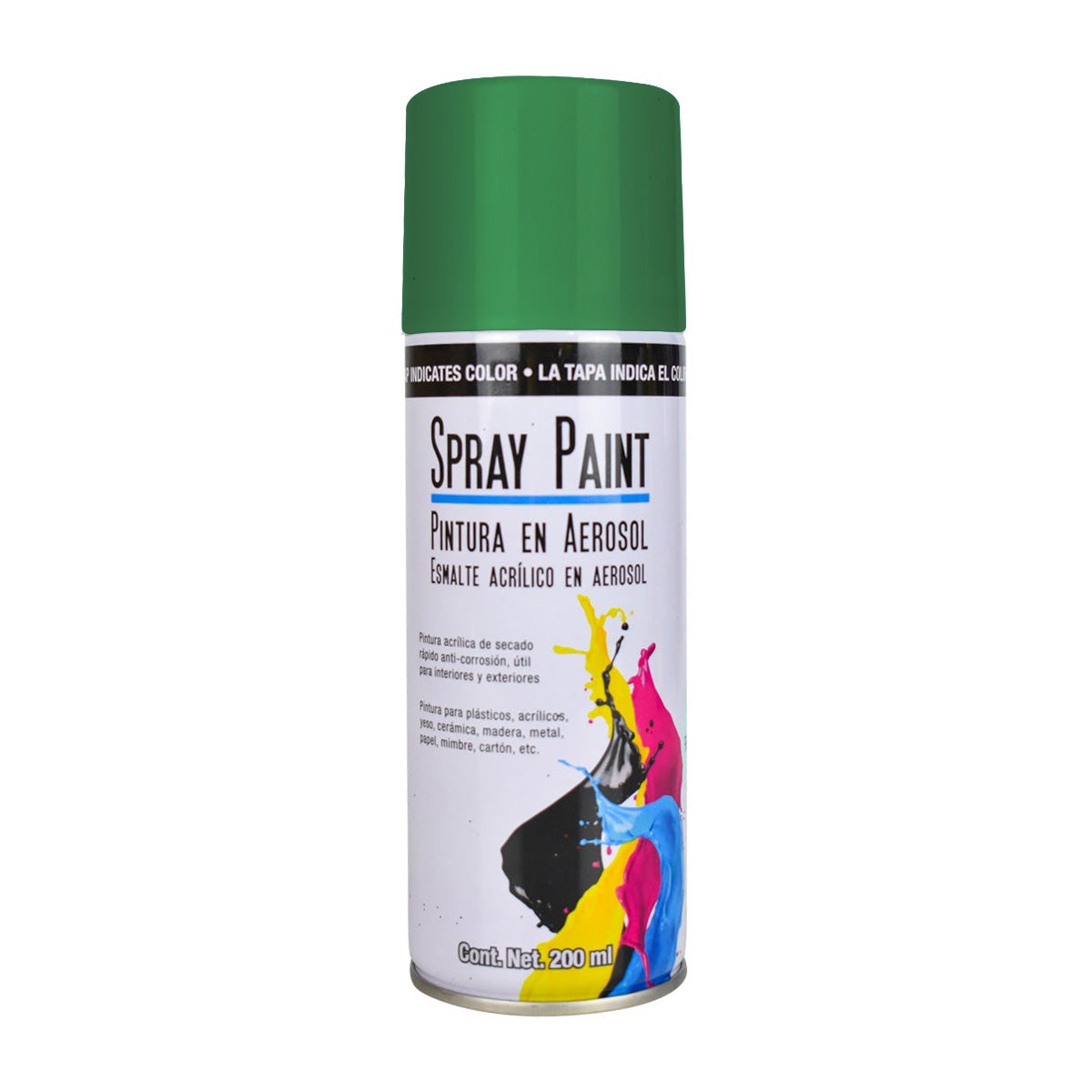 Pintura en Aerosol color Verde 200ml