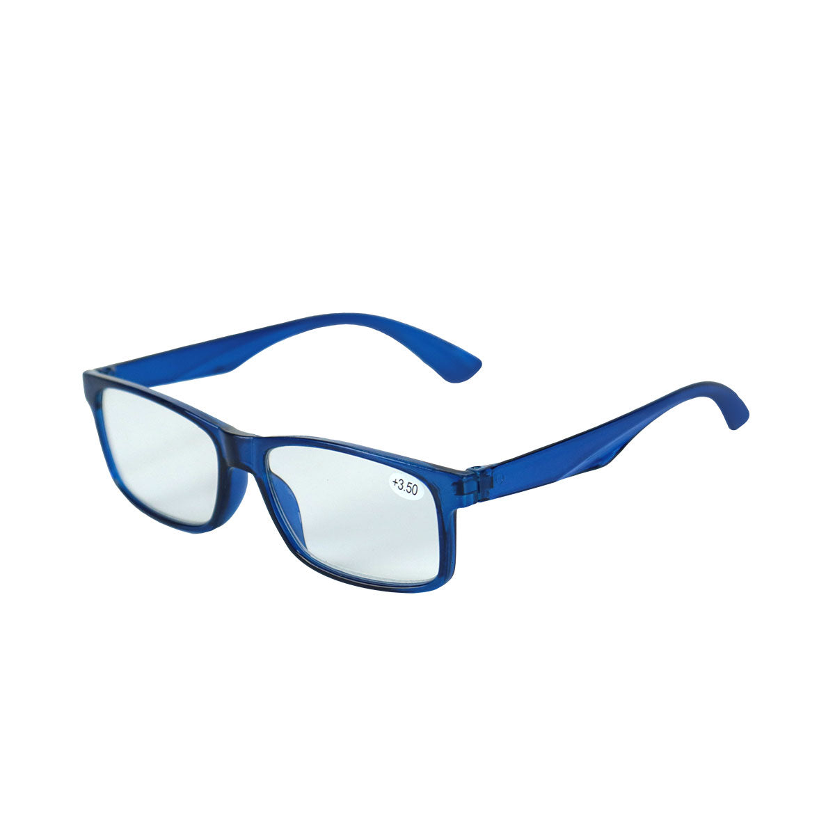 Lentes de Armazón Azul Cuadrados con Graduación de 3.00 Dioptrías, Ideal para Lectura