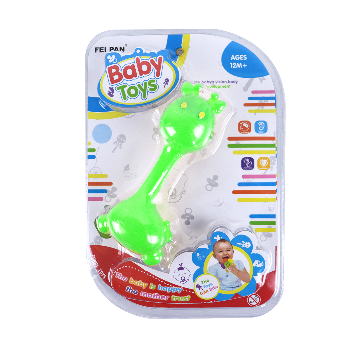 Sonaja de Jirafa Baby Toys color Verde