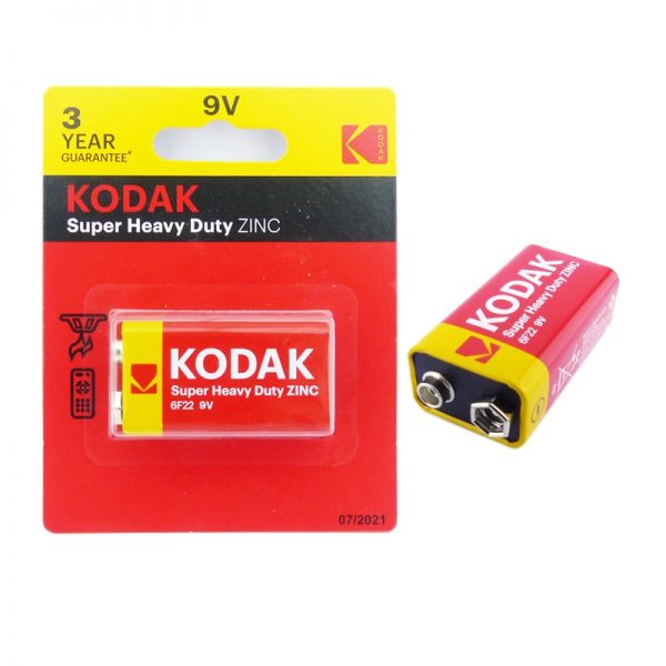 Batería 9V Zinc Carbón KODAK