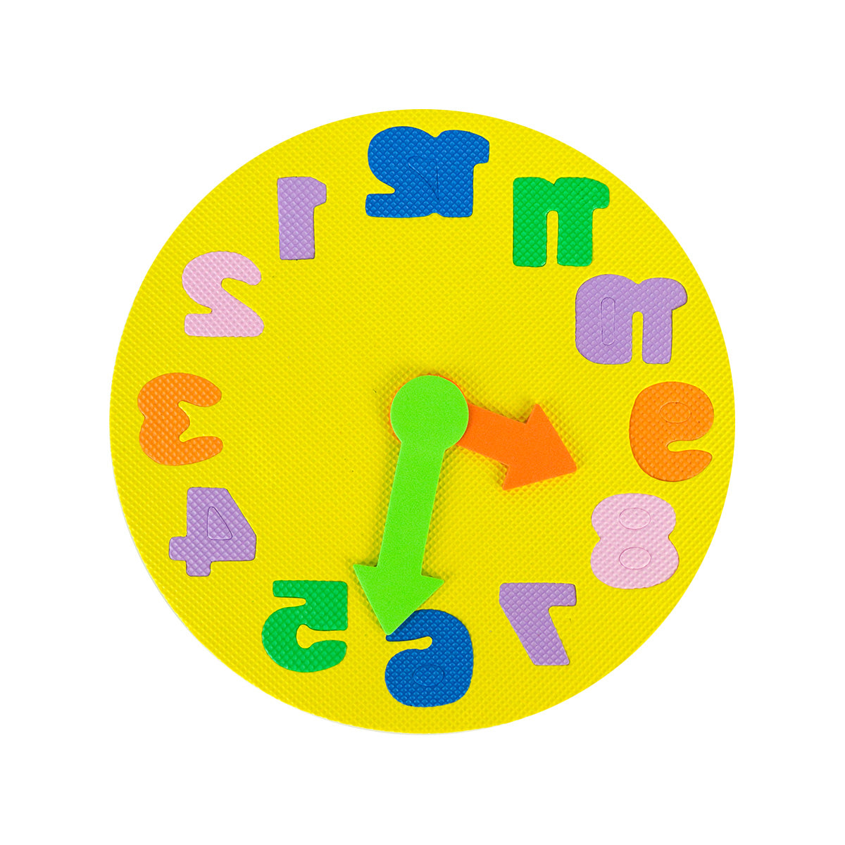 Reloj Didáctico y Colorido para Niños, Color Amarillo