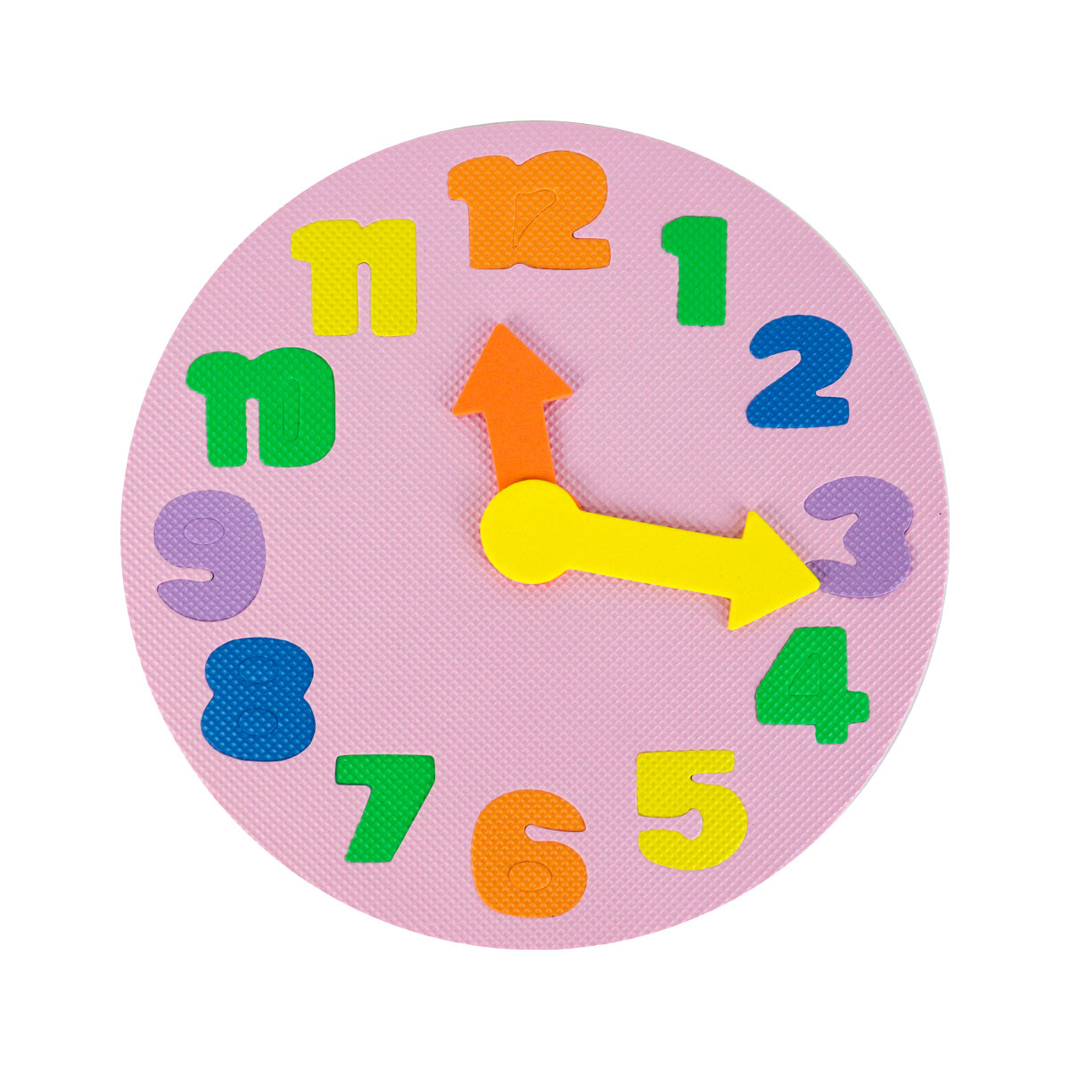 Reloj Didáctico y Colorido para Niños, Color Rosa