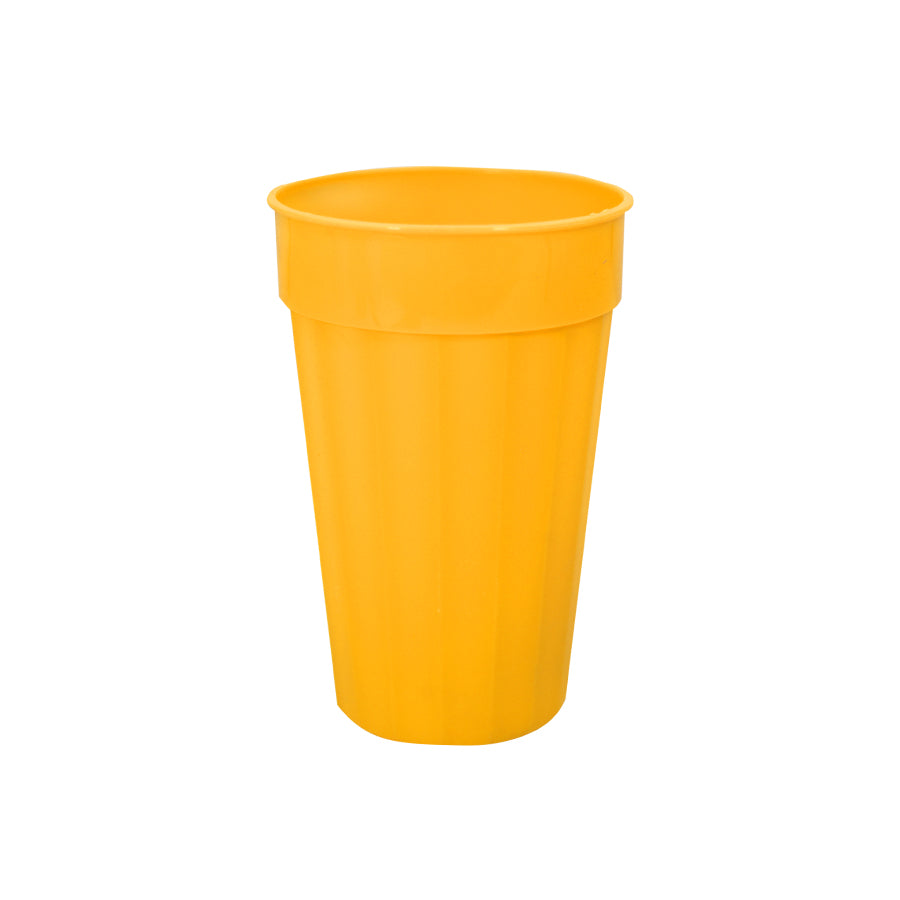 MANDALA INNOVATION STORE: VASO OLAS DE PLASTICO CON TAPA Y POPOTE 470 ML  AMARILLO