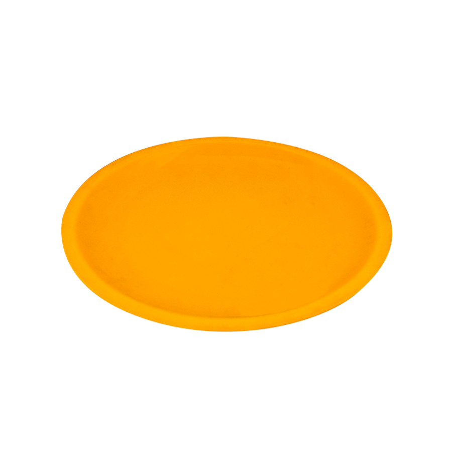 Plato Trinche Redondo 22cm color Amarillo