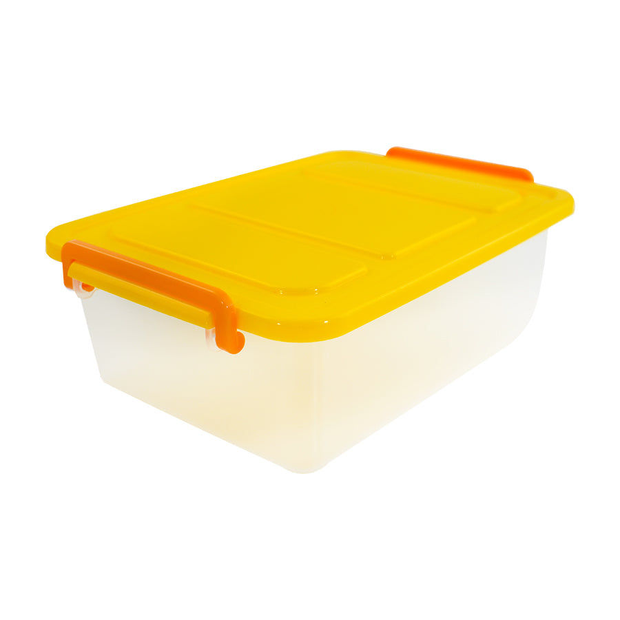 Caja Multiusos tapa color Amarillo 23 x 15 x 7cm