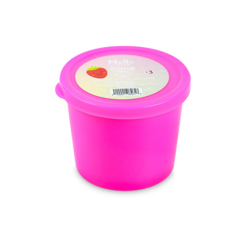 Slime Color Rosa con Confeti Metálico 80g