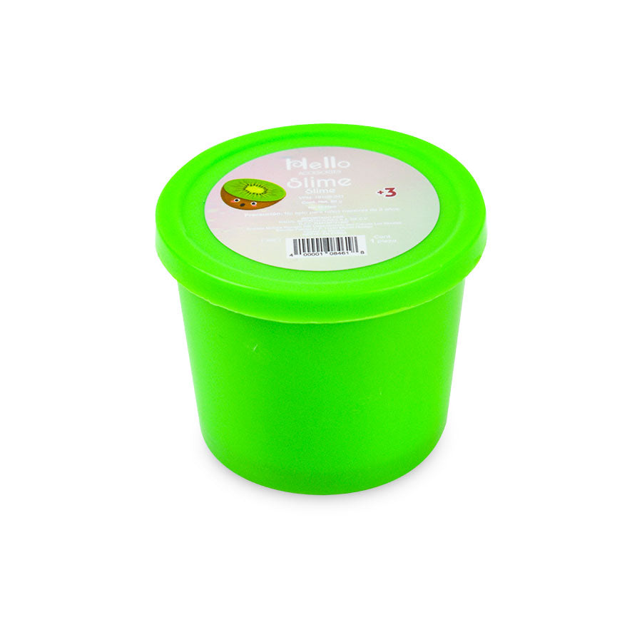 Slime Color Verde con Confeti Metálico 80g