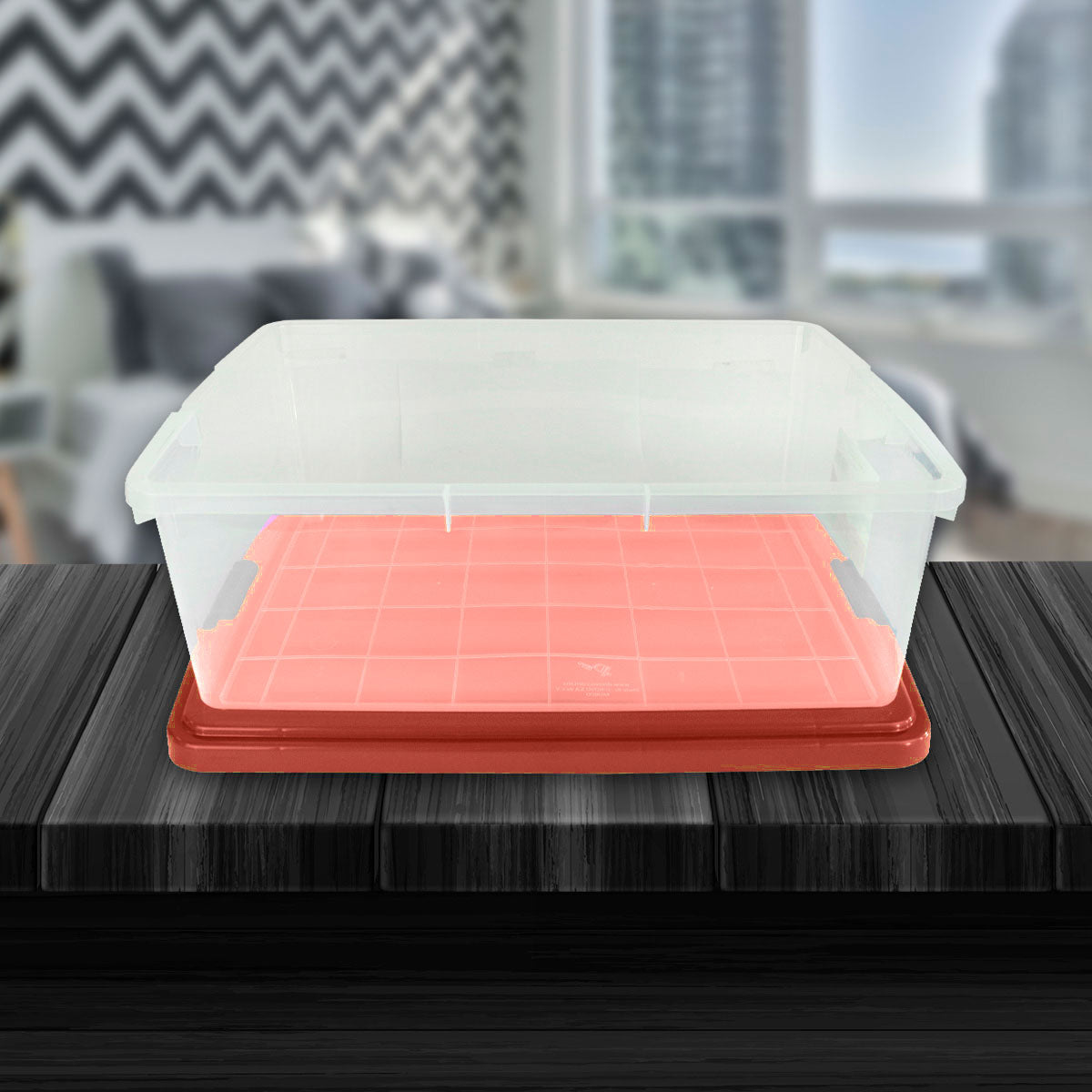 Caja de Almacenamiento Goliat, 32 L, 1 Pieza, Color Naranja