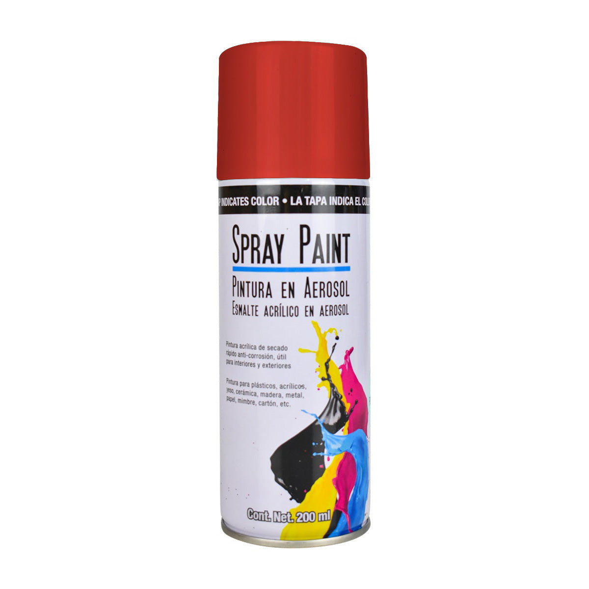 Pintura en Aerosol color Rojo 200ml