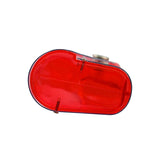 Estuche para Lentes Transparente con Botón de Cerrado Rojo