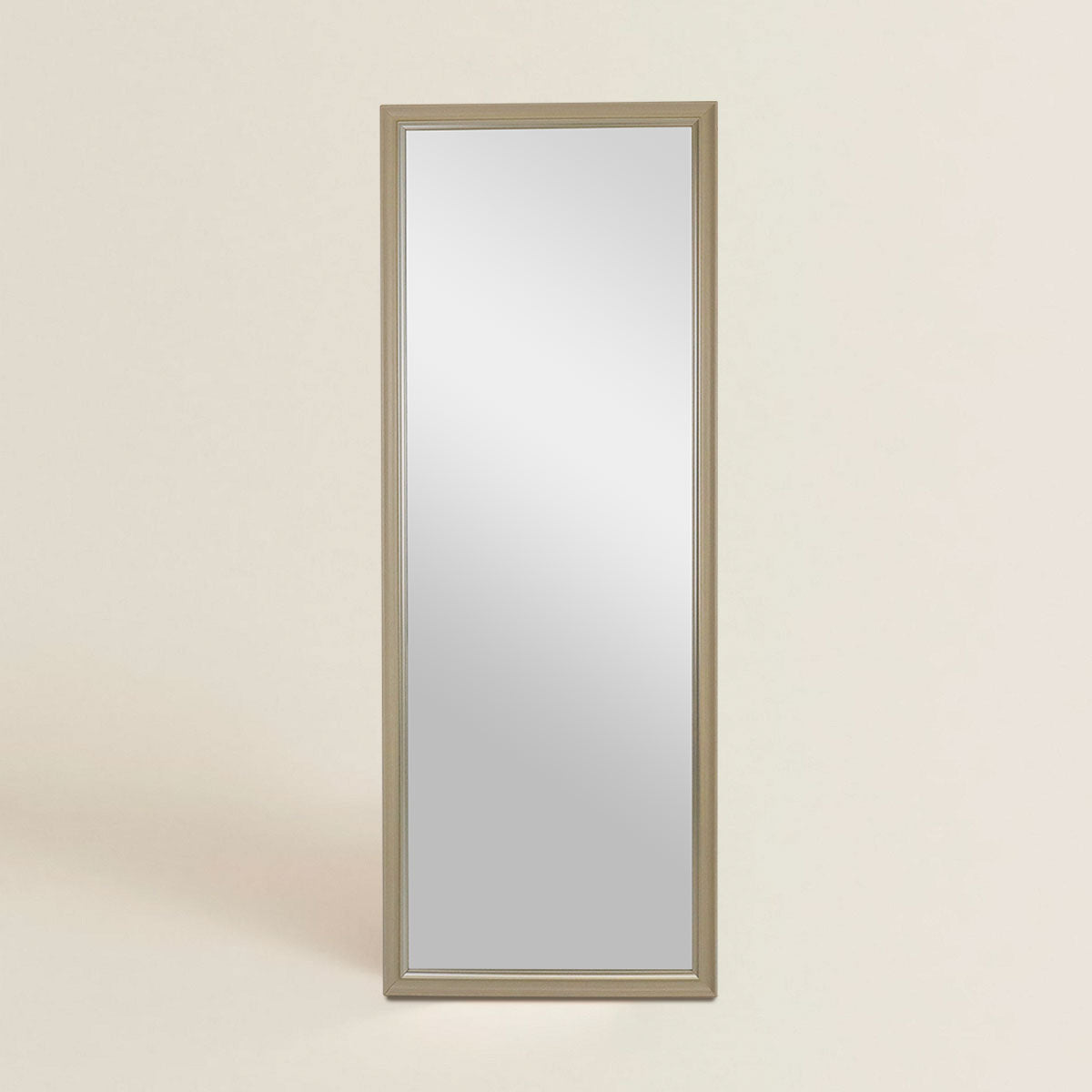 Espejo Cuadrado Color Beige 30 x 90 cm