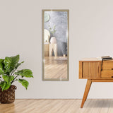 Espejo Cuadrado Color Beige 30 x 90 cm