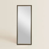 Espejo Rectangular con Marco Color Chocolate