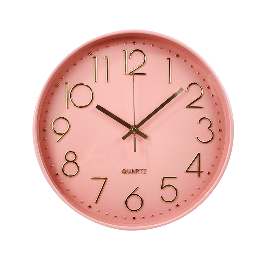 Reloj de Pared Deluxe 29.5cm color Rosa