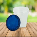 Recipiente de Plástico con Tapa Rosca, Color Azul Marino, 1 Pieza, 946 ml