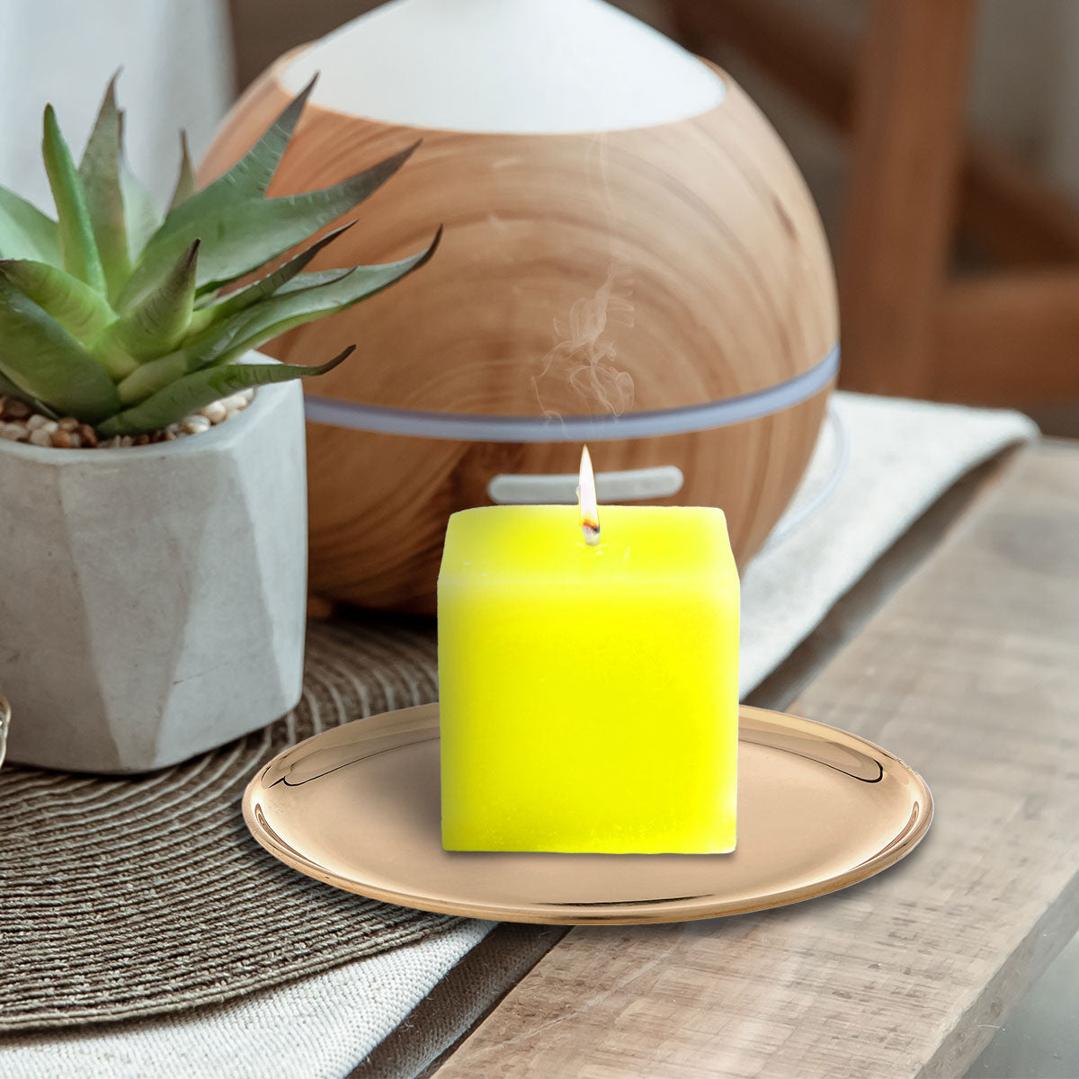 Mini Cirio Aromático color Verde