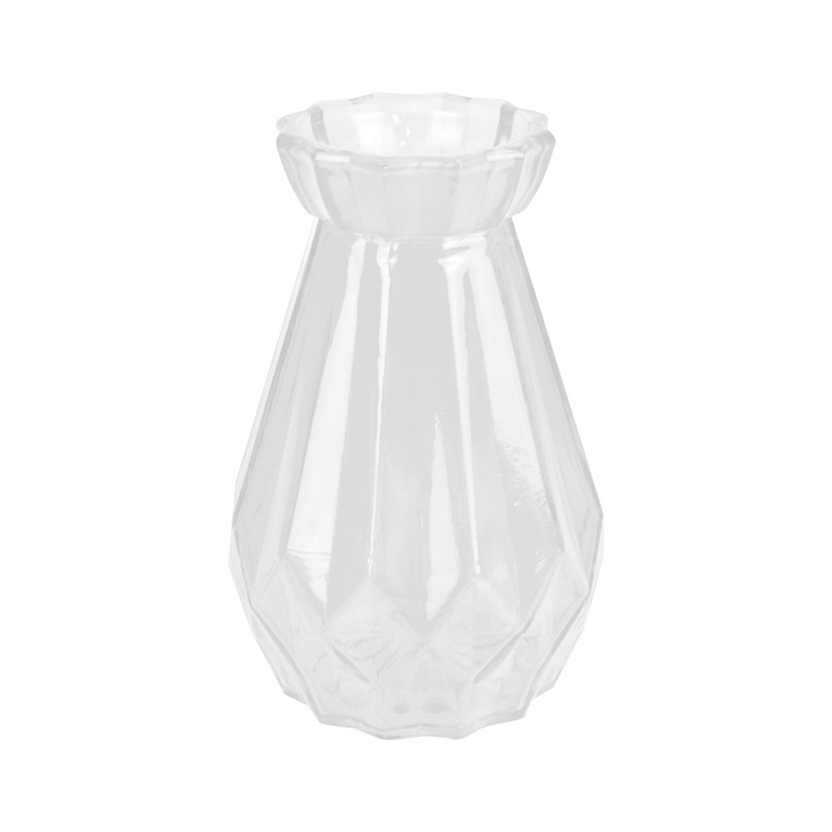 Florero geométrico Transparente