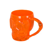 Taza de Calavera Transparente Naranja