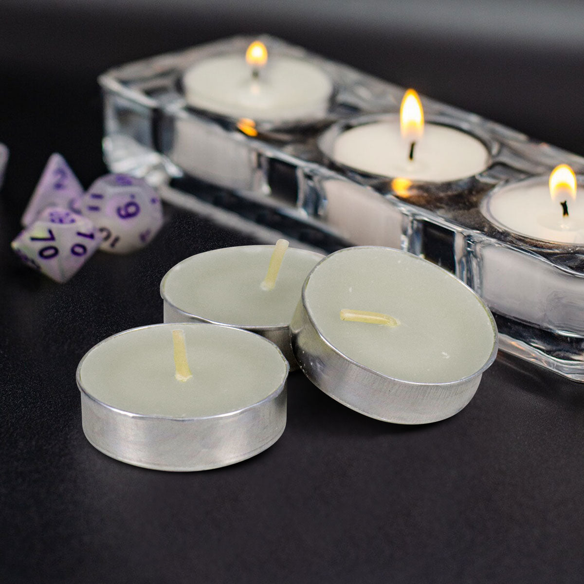 Velas Tealight de 12 pzas color Blanco