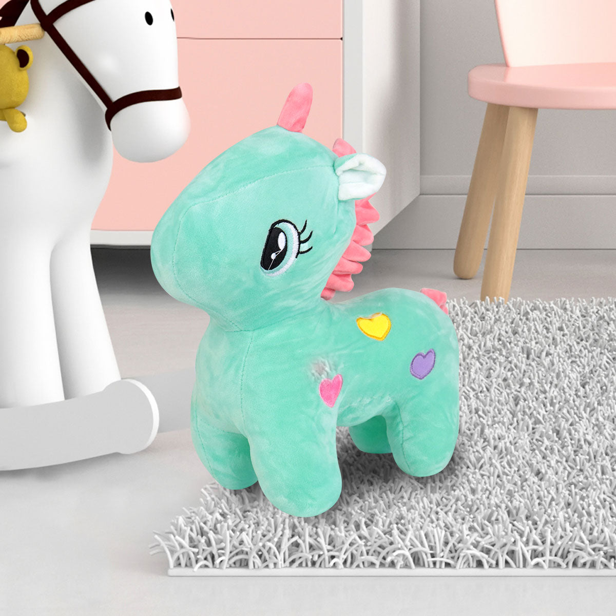 Peluche de Unicornio Color Esmeralda