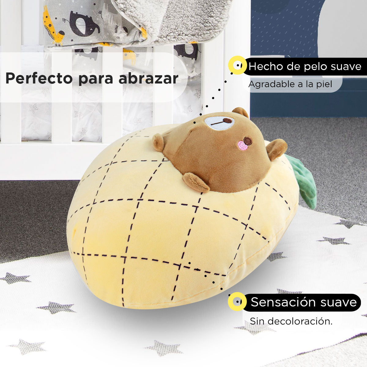 Piña de Peluche con Conejo Amarillo