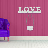 Portallaves  con Diseño Love 38 cm