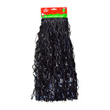 Cortina de Tinsel Negra 45cm