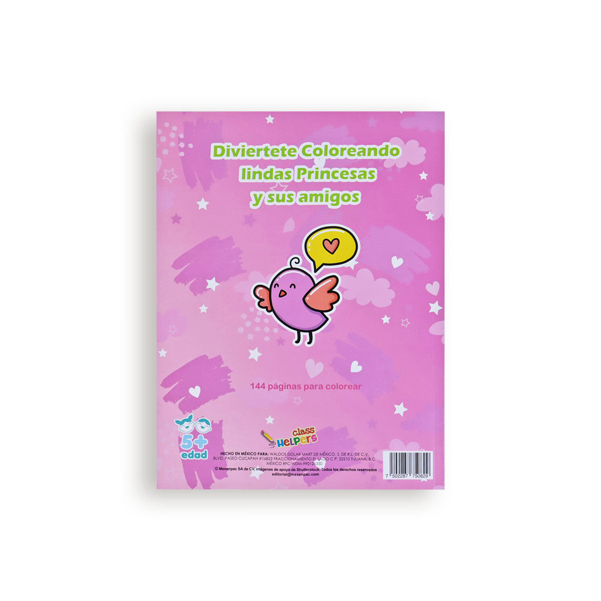 Libro para Colorear Princesas, 144 páginas