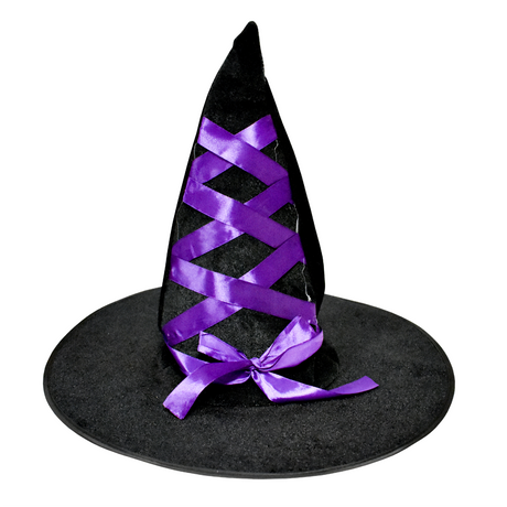 HW20 WITCH HAT WITH RIBBON (4751767076913)