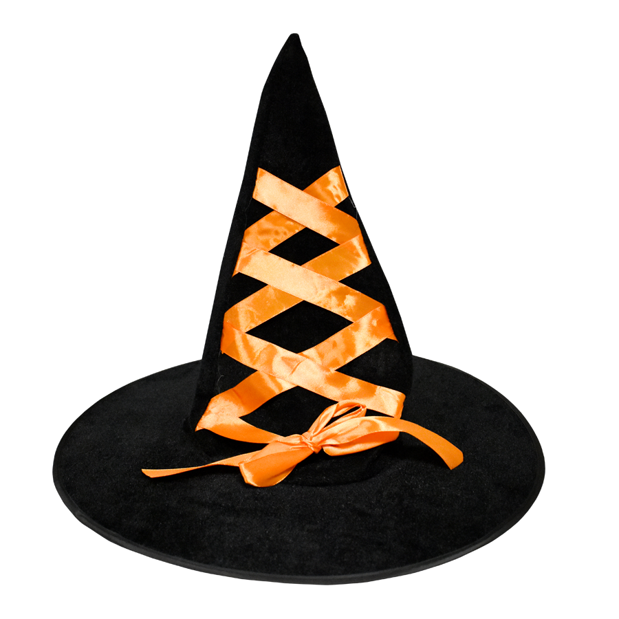 HW20 WITCH HAT WITH RIBBON (4751767076913)