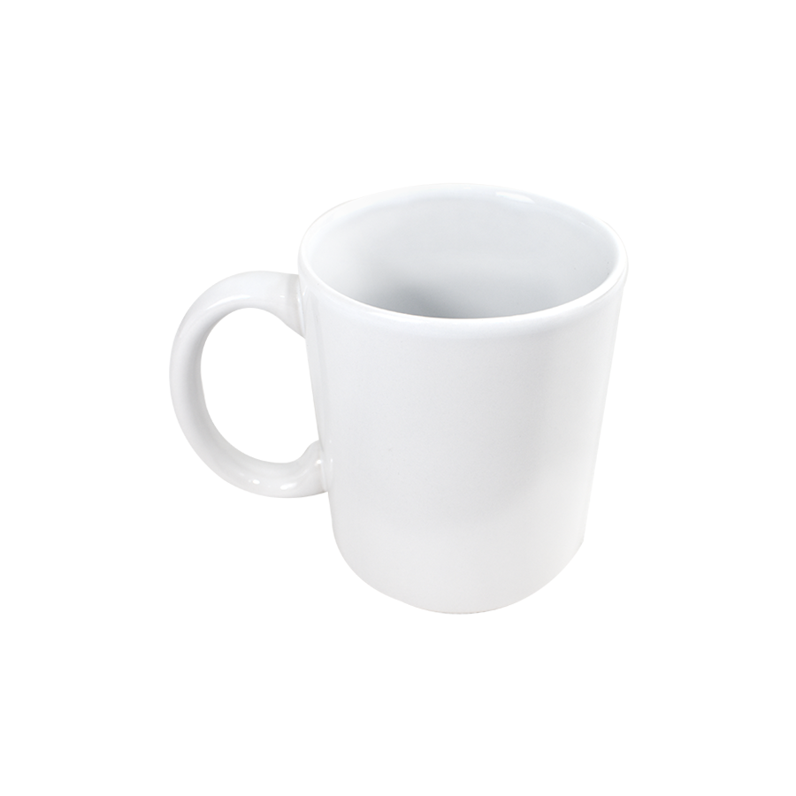 Taza color Blanco de Cerámica 325 ml