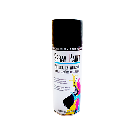 PINTURA  AEROSOL NEGRO MATE (4749501857841)