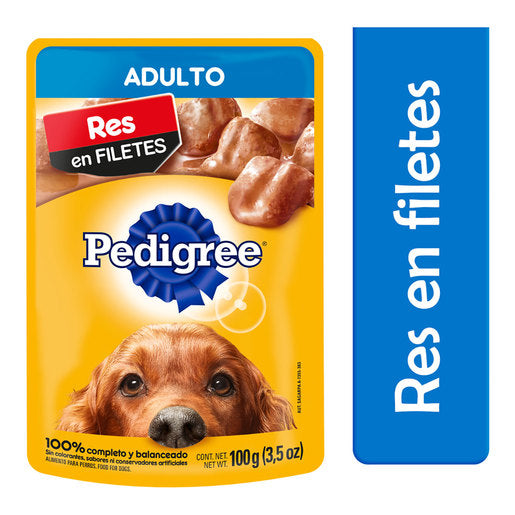 Alimento Húmedo Pedigree Adulto Res 100g