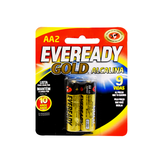 BATERIA EVEREADY ALCALINA AA 2 PZS (4688127787057)