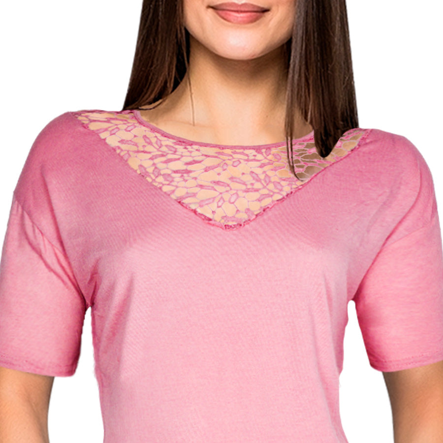 Blusa Dama color Palo de Rosa