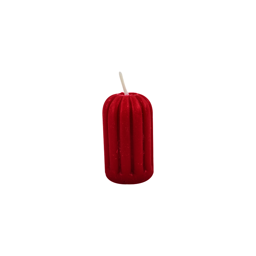 Vela Votive Oval color Rojo