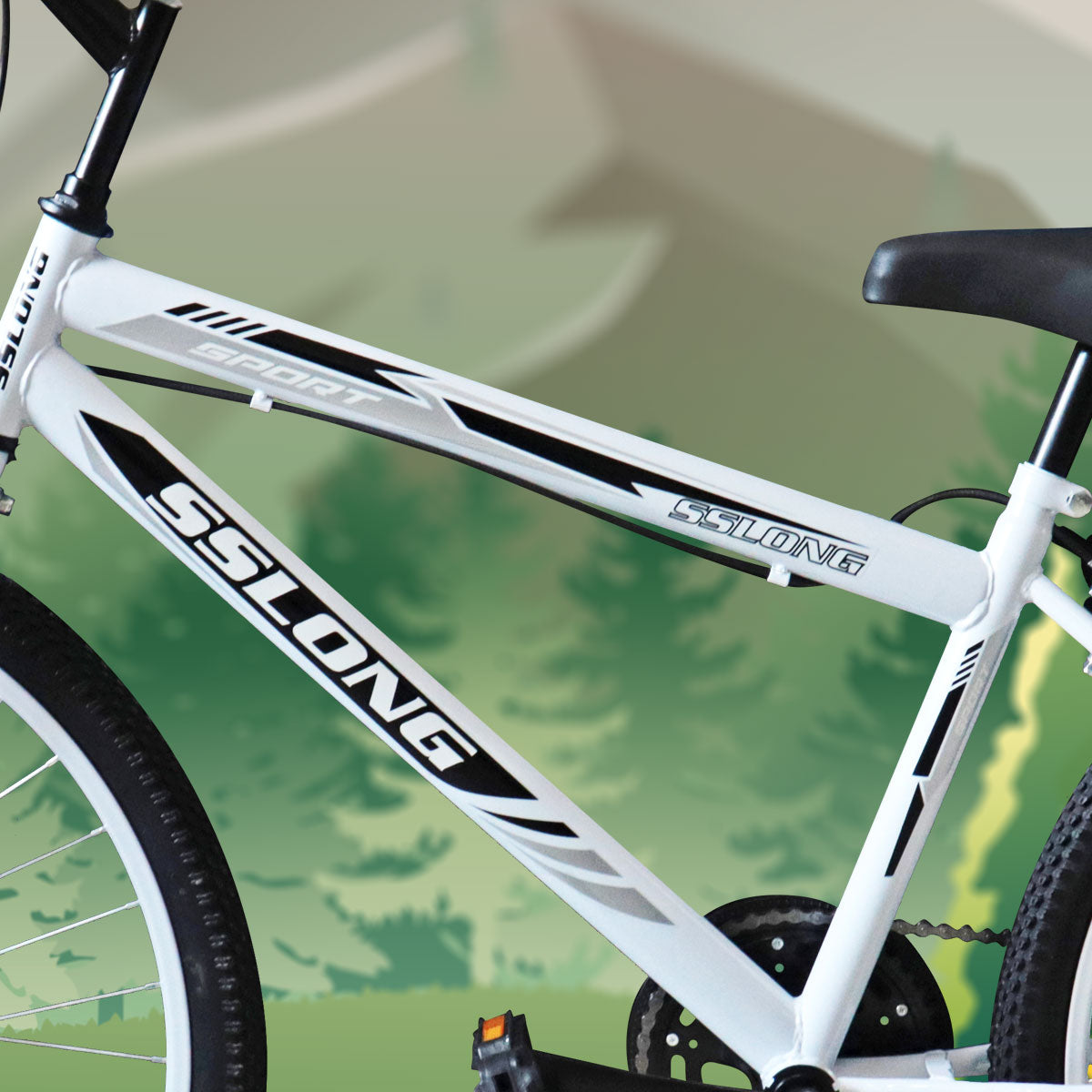 Bicicleta Sportbike Rodada 26, Blanco