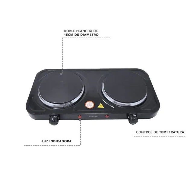 Parrilla eléctrica doble RCA (4787629097009)