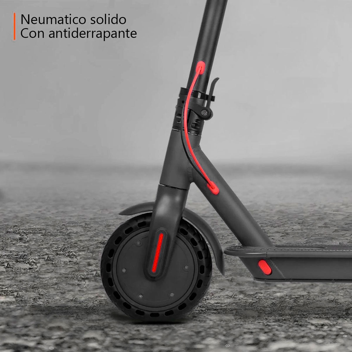 Scooter Plegable Kiwo Color Negro, Motor 250w, Velocidad Máxima 25km/h